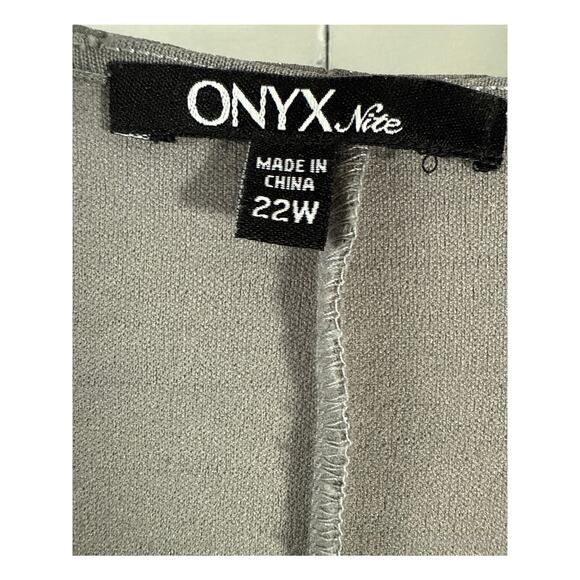 ONYX Glitz & Glitter Sz 22W Formal Dress One Owner Two Piece - Picture 4 of 9